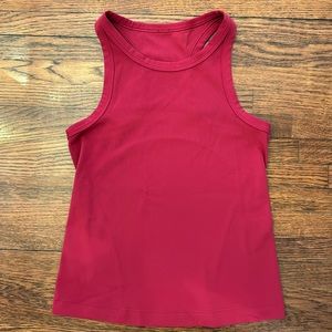Lululemon Align™ Waist-Length Racerback Tank Top, maroon, size 0